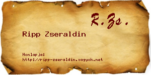 Ripp Zseraldin névjegykártya